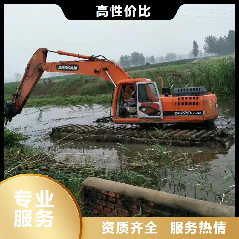 河北唐山水上挖掘机出租专业厂家
