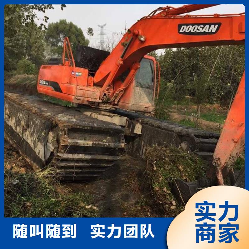 广西梧州履带水挖机租赁高清图