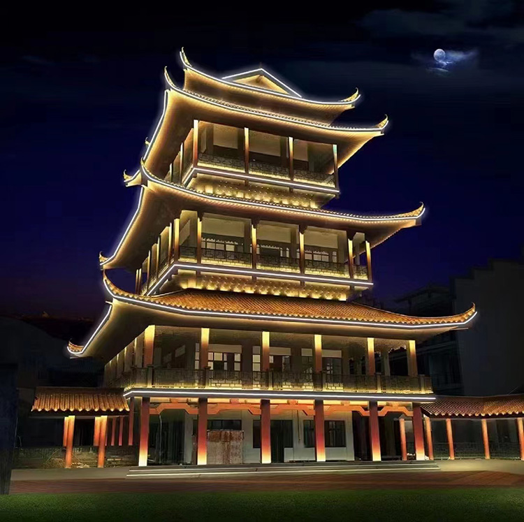 中式古建筑照明亮化项目设计施工本地公司
