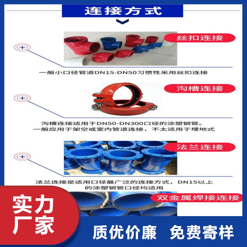 黑龙江省佳木斯市自来水输送用涂塑复合无缝钢管品质放心