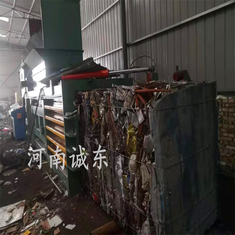 内蒙古乌兰察布废纸卧式打包机视频