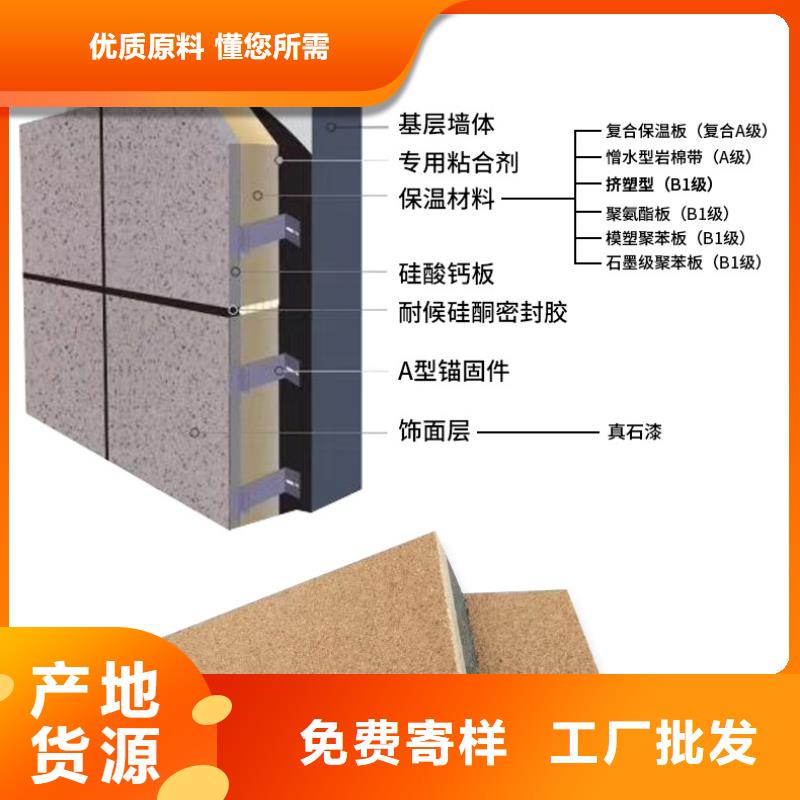 多彩漆保温装饰板厂家销售聚合聚苯板保温装饰一体板当地生产商