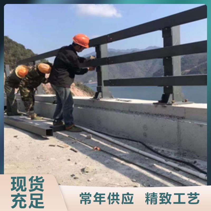 不锈钢碳素钢复合管/钢丝绳大桥两侧护栏抗冲击力强严格把控质量