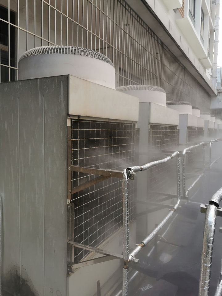 空调室外机喷雾降温|空调外机喷淋雾化降温系统